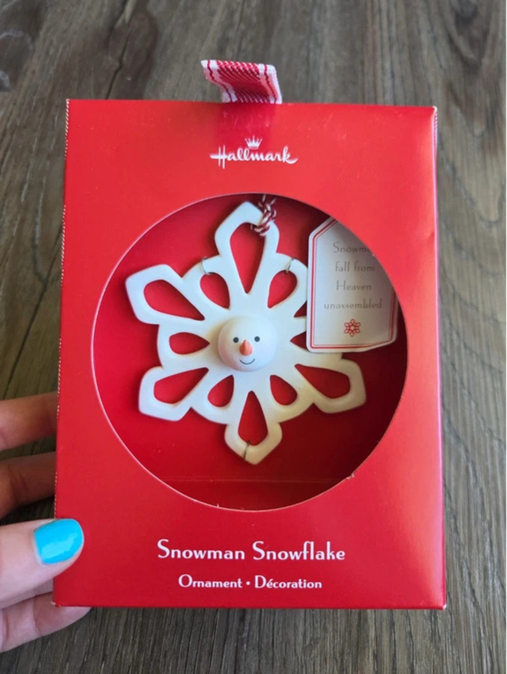 Nwt hallmark snowman snowflake